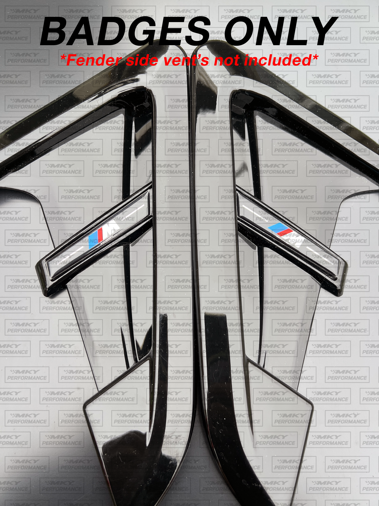 MKY PERFORMANCE X3 / X4 M Front Fender Side Vent Badges for G01 / G02