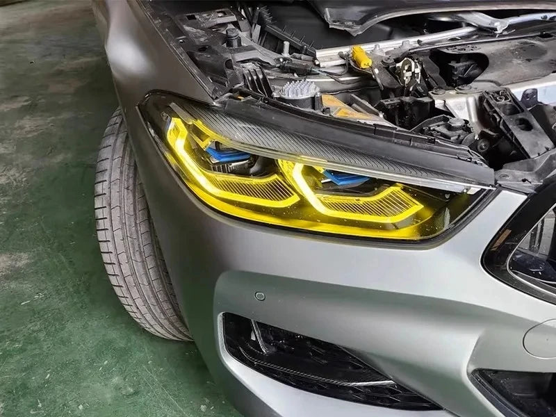 BMW M8 8 Series CSL Style Yellow Headlights DRL LED Module G14 G15 F91 F92 F93