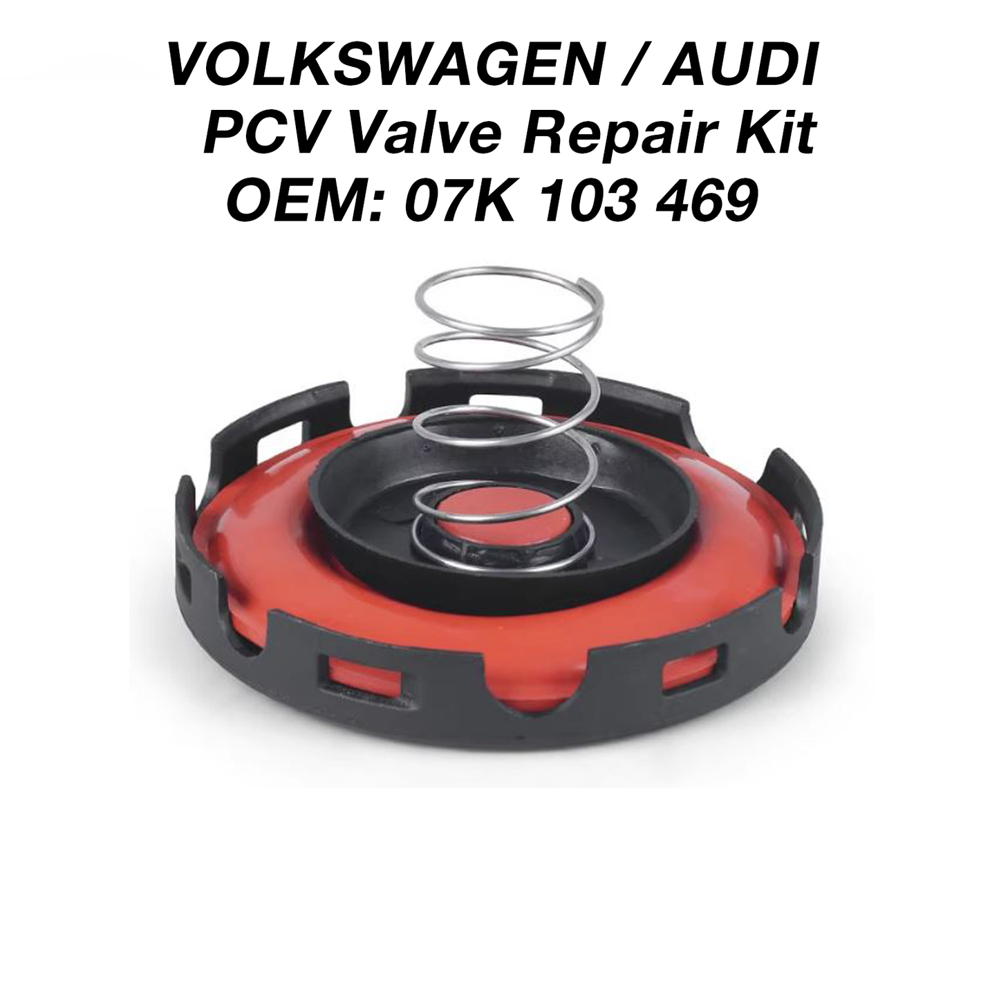 Volkswagen Audi PCV Diaphragm Valve Cover Repair Kit Cap 07K 103 469 A3 S3 RS3 R