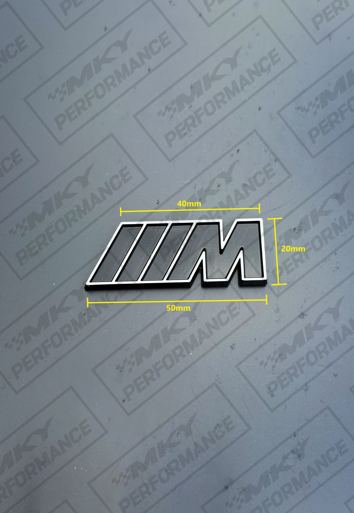 BMW MKY Performance M Kidney LCI Style 2025 20mm Badge Emblem
