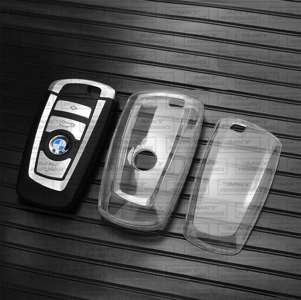 BMW F Series TPU Transparent Car-Key-Case Cover Holder Shell