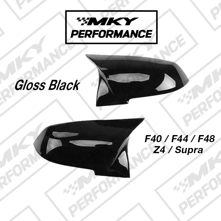 BMW Gloss Black M Style Mirror Caps for X1 X2 F39 F40 F48 Z4 Supra