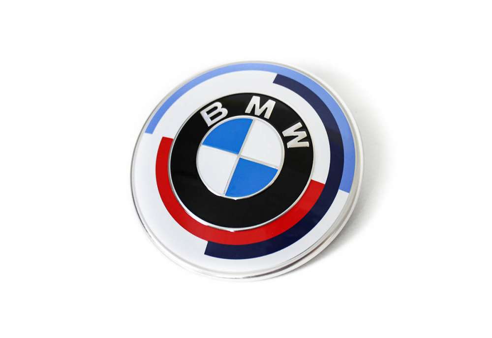 BMW 50th Year Anniversary Wheel Bonnet Badge Emblem