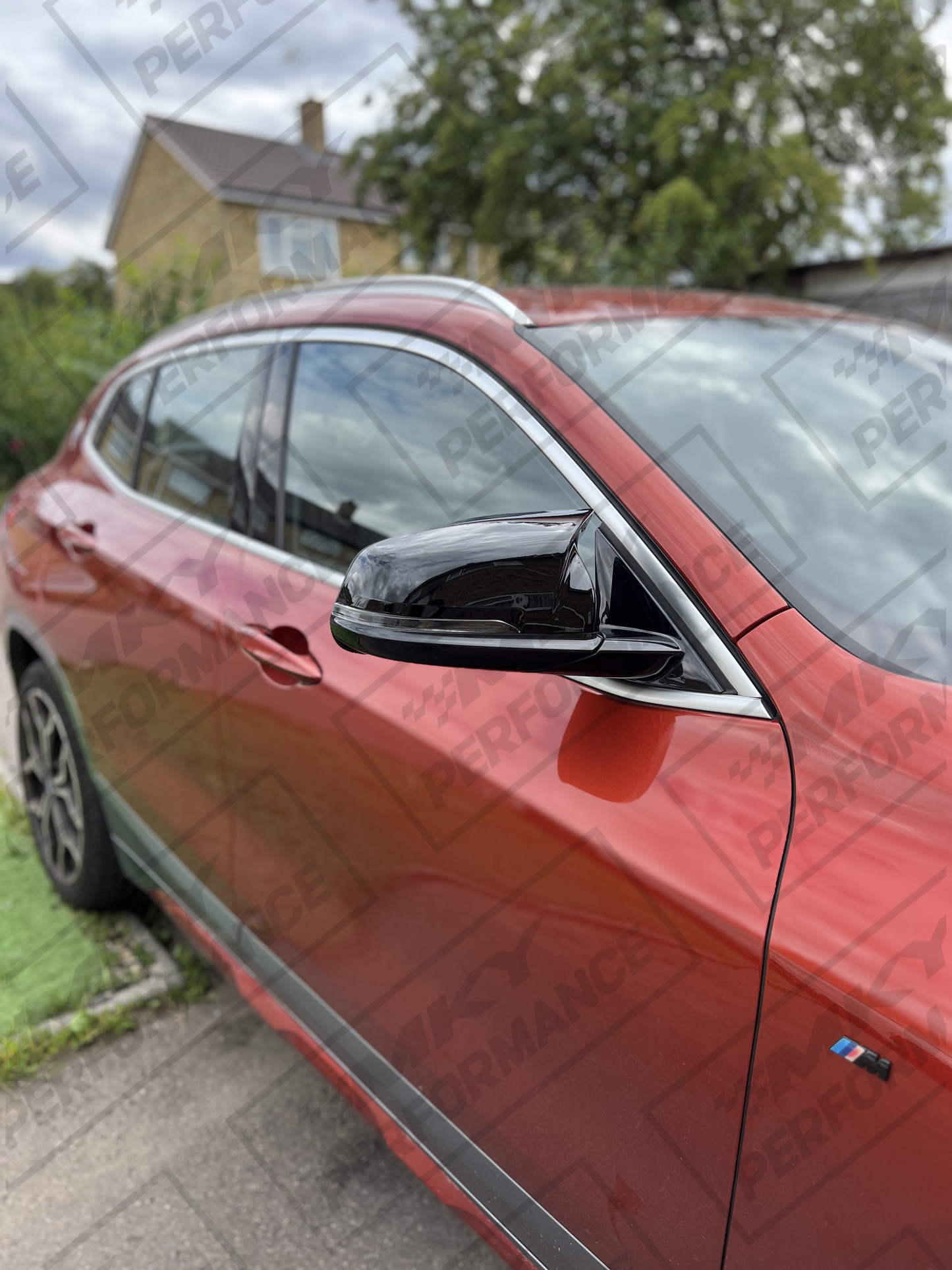 BMW Gloss Black M Style Mirror Caps for X1 X2 F39 F40 F48 Z4 Supra