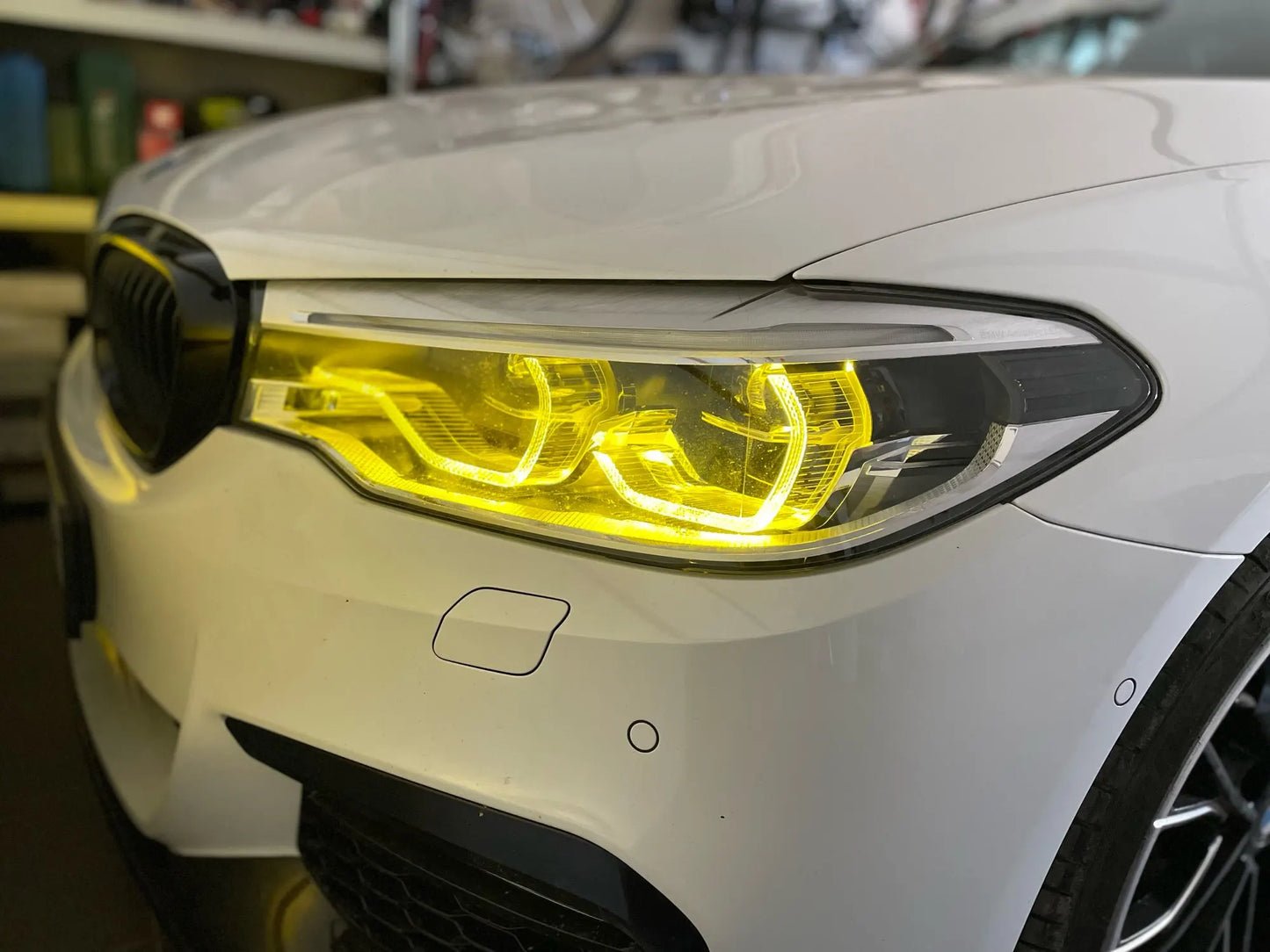 BMW F90 G30 PRE LCI M5 5 Series CSL Style Yellow Headlights DRL LED Set