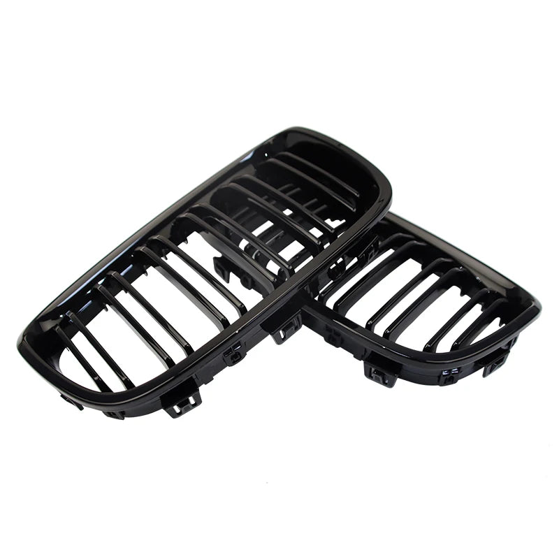 BMW F20 F21 1 SERIES 2015-2019 Gloss Black Double Slat Kidney Grills