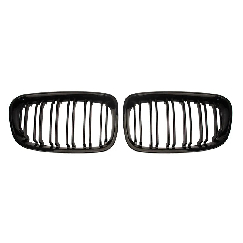 BMW F20 F21 1 SERIES 2015-2019 Gloss Black Double Slat Kidney Grills