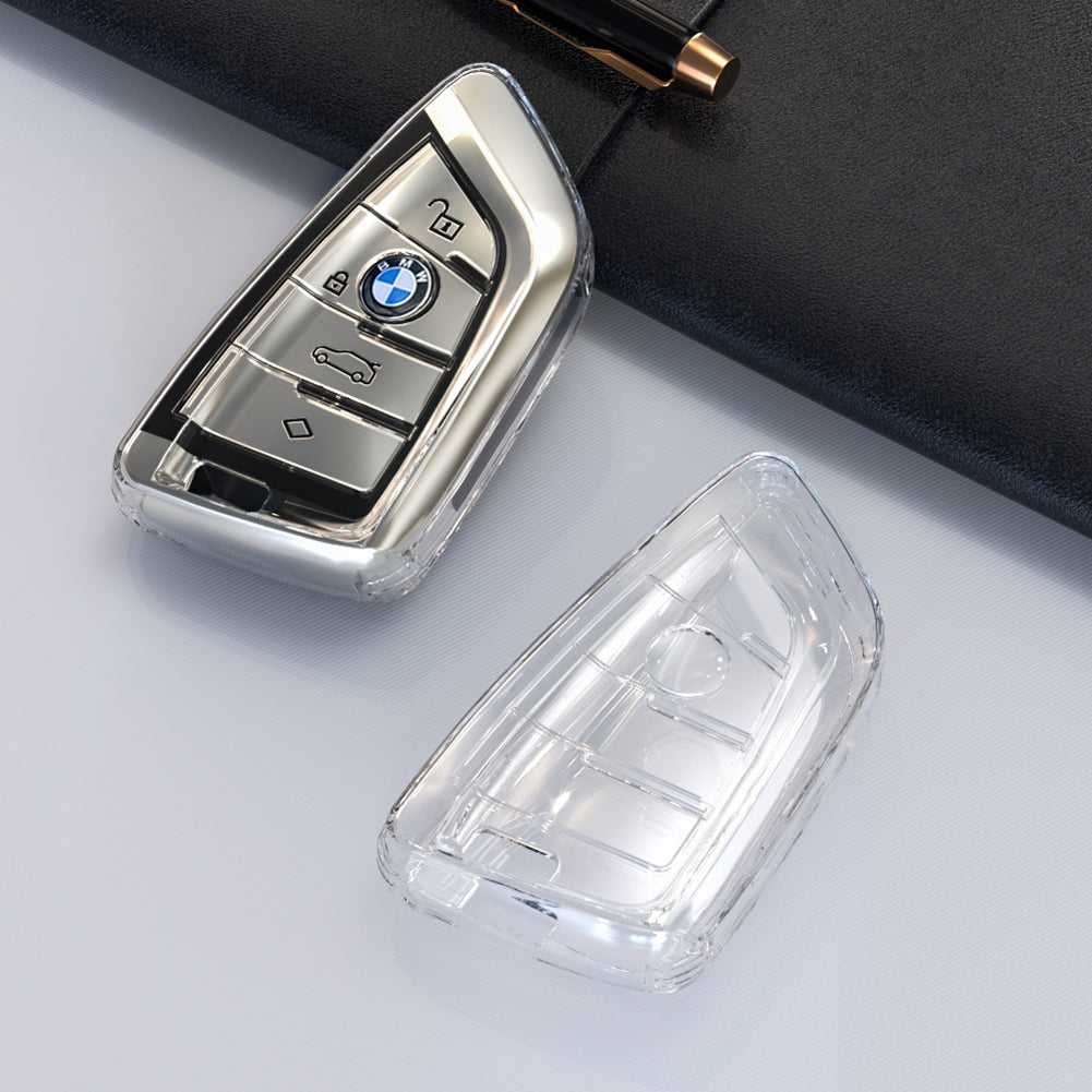 BMW TPU Transparent Car-Key-Case Cover Holder Shell