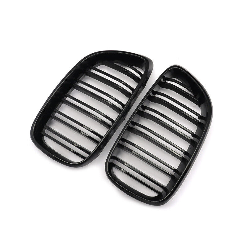 BMW F22 F23 2 SERIES 14-18 Gloss Black Double Slat Kidney Grills