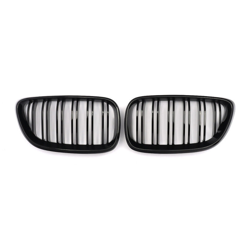 BMW F22 F23 2 SERIES 14-18 Gloss Black Double Slat Kidney Grills