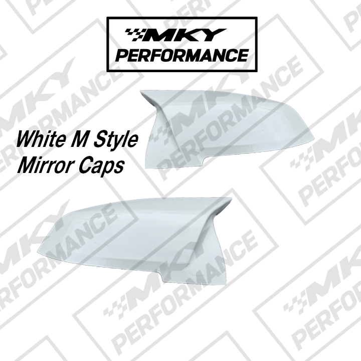 BMW White M Style Mirror Caps for F Series F20 F22 F30 F32