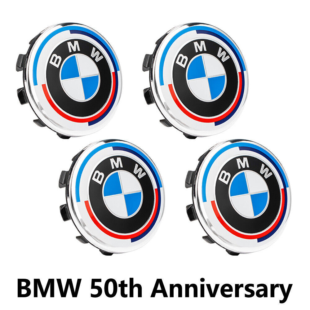 BMW 50th Year Anniversary Wheel Centre Caps Heritage Style – MKY ...